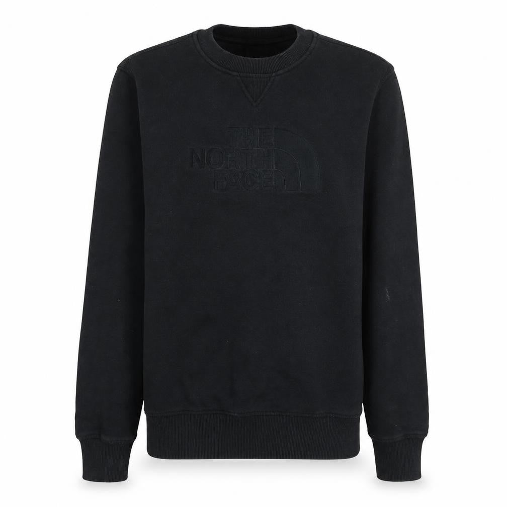 Front view of The North Face Men's Black Crew Neck Cotton Sweatshirt M