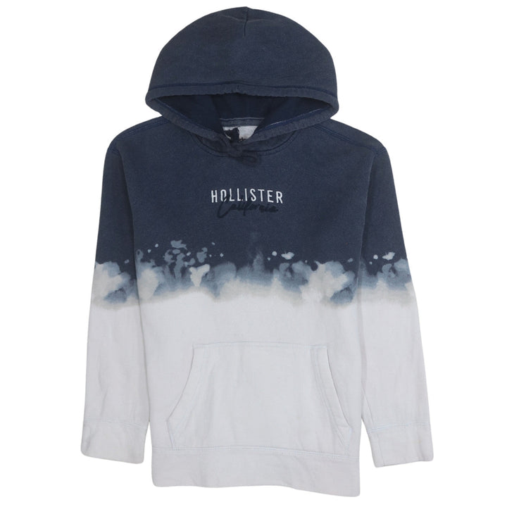 Hollister Men's Blue Pullover Hoodie XS Logo Fleece Sweatshirt