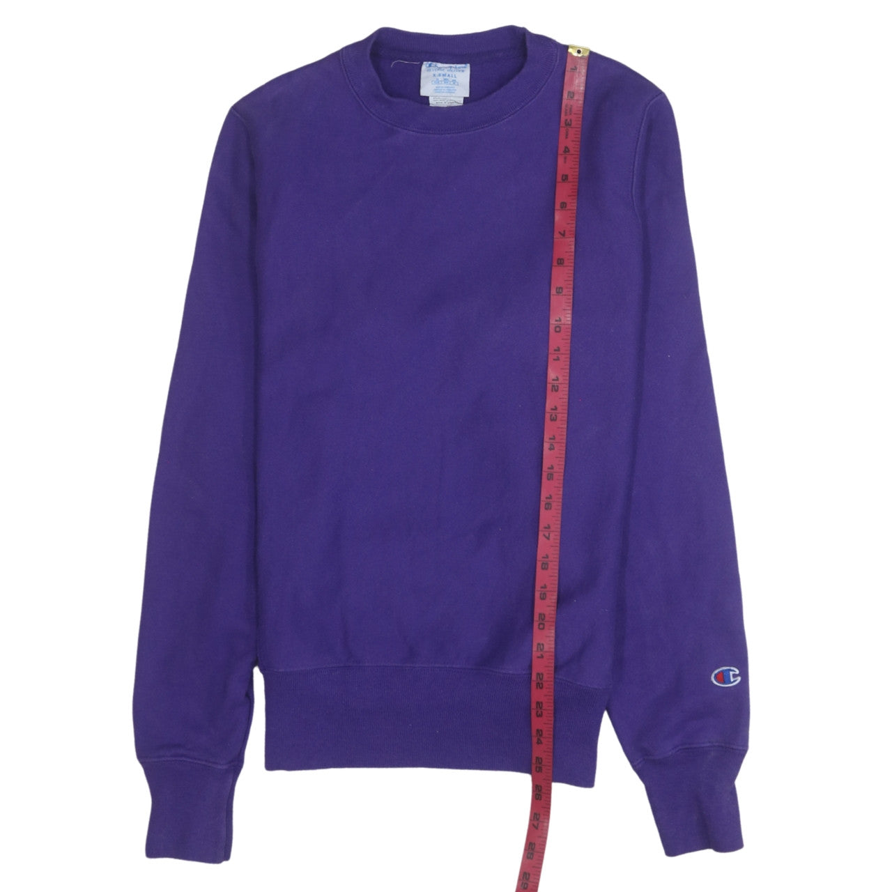 Champion Men's Purple XS Reverse Weave Crew Neck Sweatshirt