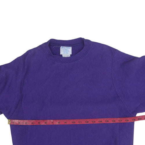 Champion Men's Purple XS Reverse Weave Crew Neck Sweatshirt