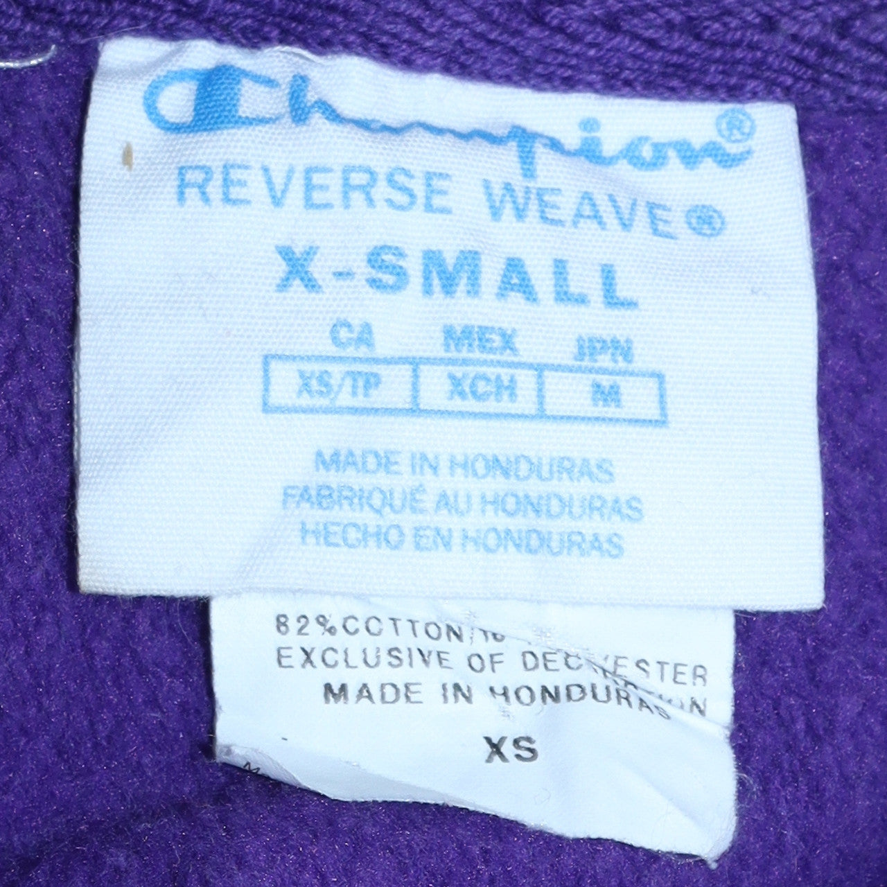 Champion Men's Purple XS Reverse Weave Crew Neck Sweatshirt