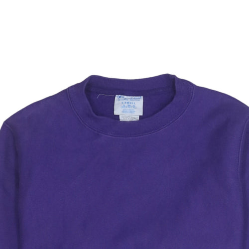 Champion Men's Purple XS Reverse Weave Crew Neck Sweatshirt