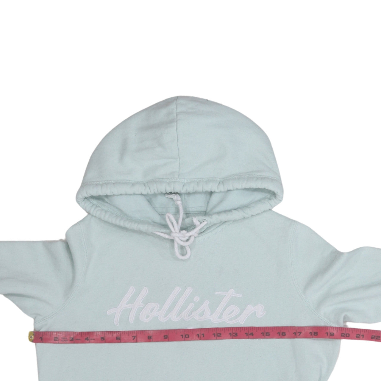 Hollister Unisex Blue Pullover Hoodie S Logo Fleece Sweatshirt