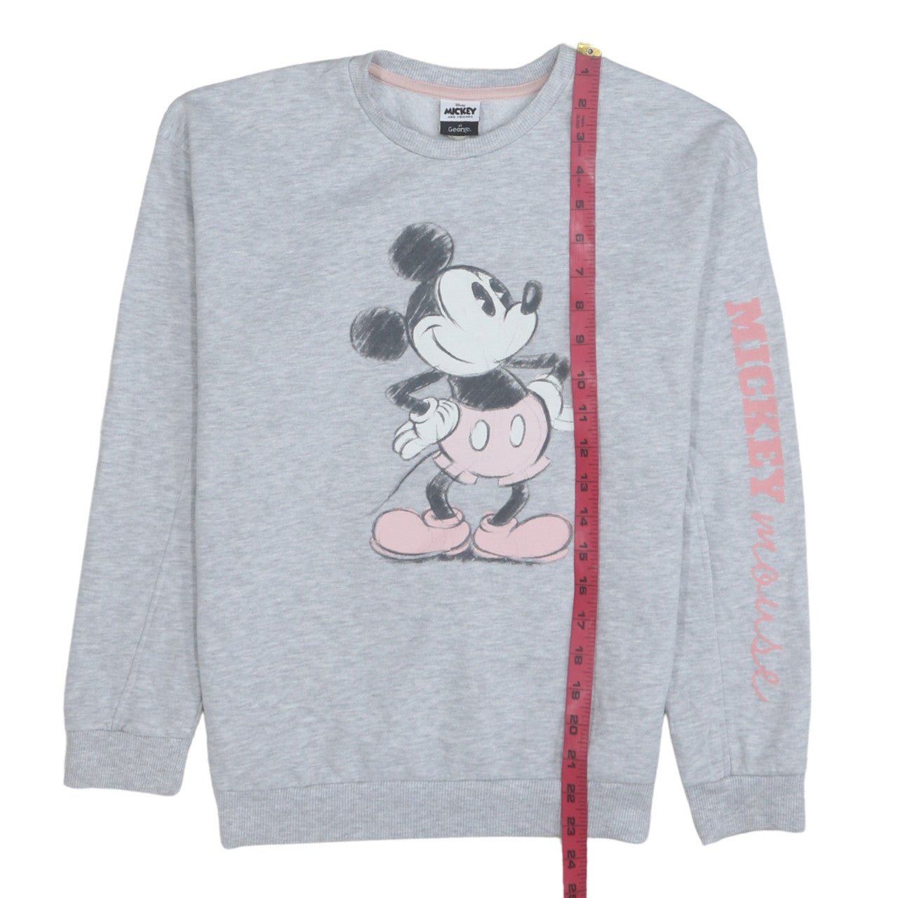 Disney Mickey Mouse Grey Sweatshirt by George Teens 13-14 Years