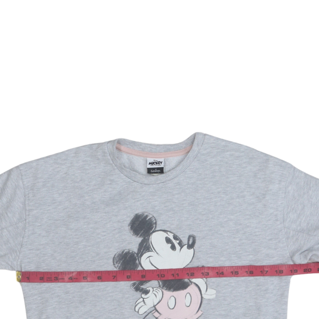 Disney Mickey Mouse Grey Sweatshirt by George Teens 13-14 Years