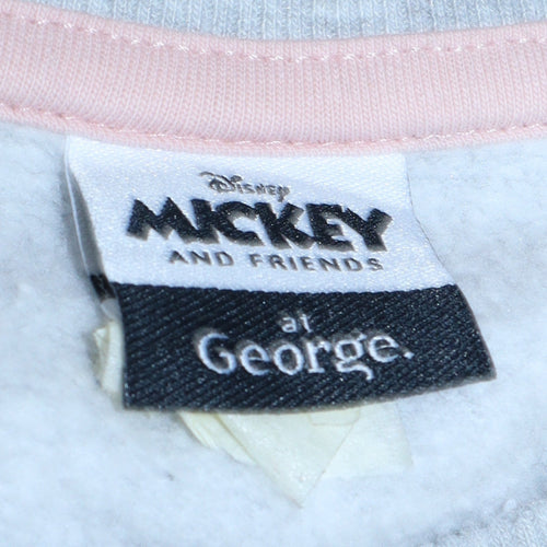 Disney Mickey Mouse Grey Sweatshirt by George Teens 13-14 Years