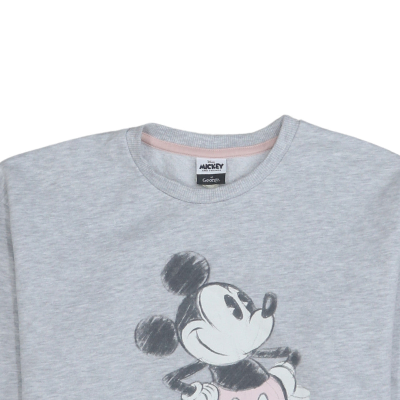 Disney Mickey Mouse Grey Sweatshirt by George Teens 13-14 Years