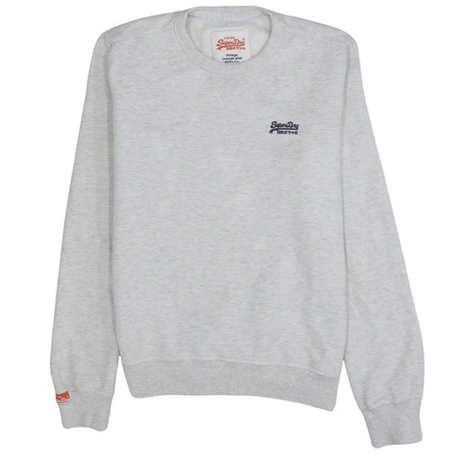 Superdry Men's Grey L Vintage Orange Label Crew Neck Sweatshirt