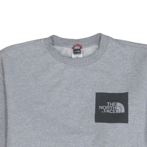 The North Face Men's Grey Crew Neck Pullover Sweatshirt M