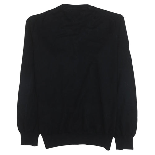 Tommy Hilfiger Men’s Black V-Neck Cotton Pullover Sweater XL