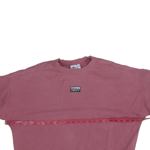 Adidas Womens Pink Crew Neck Long Sleeve Sweatshirt UK 14