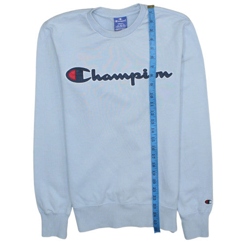 Champion Men's Blue Small Pullover Sweatshirt with Logo