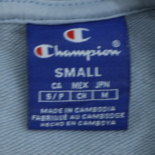 Champion Men's Blue Small Pullover Sweatshirt with Logo