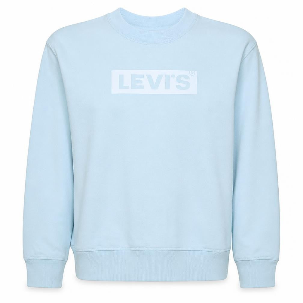 Levi's Women's Blue Logo Crew Neck Pullover Sweatshirt M