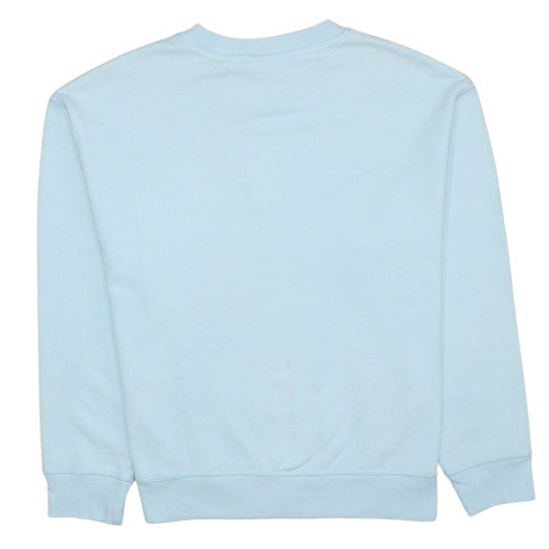 Levi's Women's Blue Logo Crew Neck Pullover Sweatshirt M