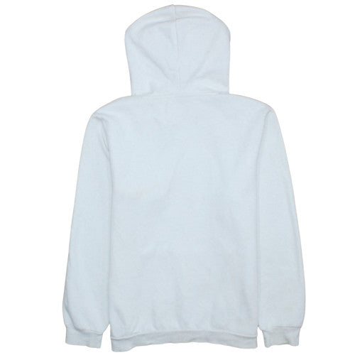 Puma Women White Pullover Hoodie Medium Logo Print Casual