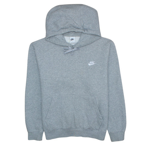 Nike Men's Grey Pullover Hoodie M Regular Fit Fleece Sweatshirt