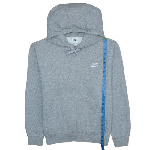 Nike Men's Grey Pullover Hoodie M Regular Fit Fleece Sweatshirt