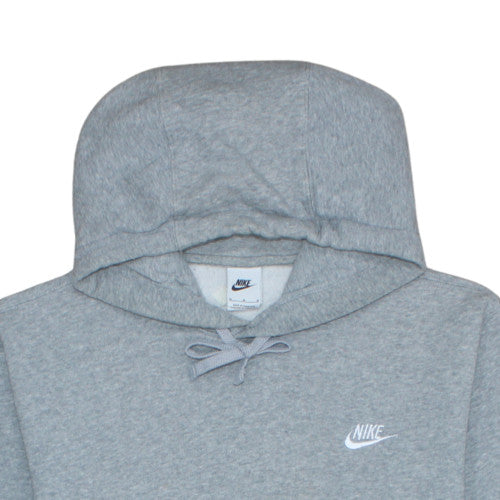Nike Men's Grey Pullover Hoodie M Regular Fit Fleece Sweatshirt