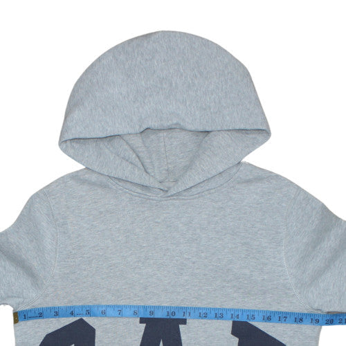 GAP Teens Grey Pullover Hoodie XL Fleece Embroidered Logo Sweatshirt