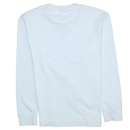 Calvin Klein Men's White Cotton Crew Neck Pullover Sweatshirt S