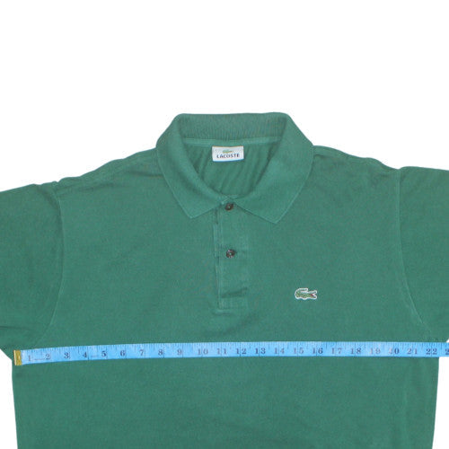 Lacoste Men's Green Short Sleeve Cotton Polo Shirt Size M