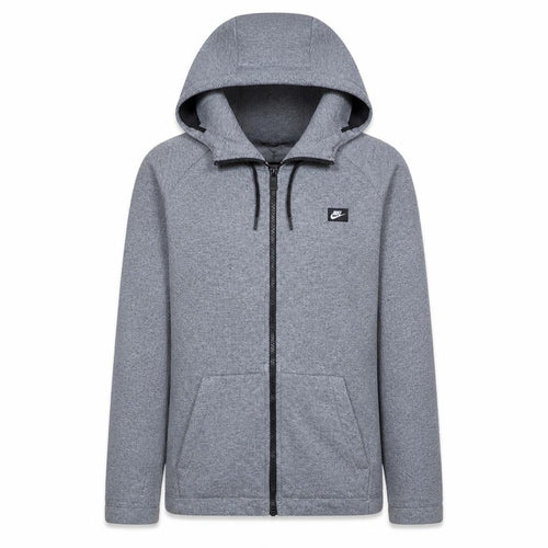 Nike Men's Grey Full Zip Hoodie M Regular Fit Fleece