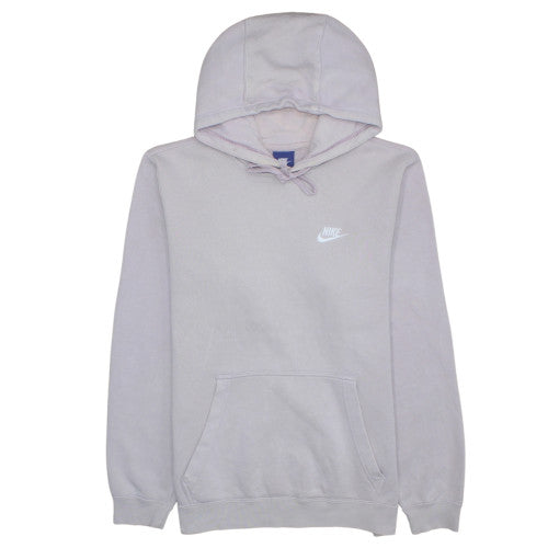Nike Women's Grey Pullover Hoodie Medium Cotton Blend Sweatshirt