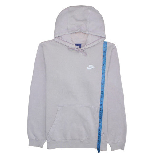 Nike Women's Grey Pullover Hoodie Medium Cotton Blend Sweatshirt