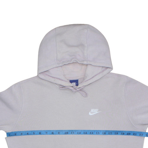 Nike Women's Grey Pullover Hoodie Medium Cotton Blend Sweatshirt