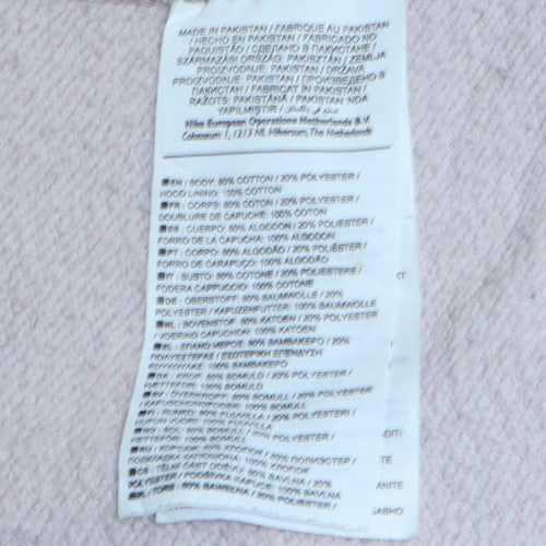 Nike Women's Grey Pullover Hoodie Medium Cotton Blend Sweatshirt