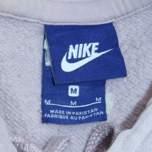 Nike Women's Grey Pullover Hoodie Medium Cotton Blend Sweatshirt
