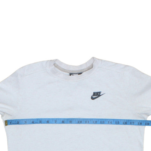 Nike Men's White XS Pullover Crew Neck Sweatshirt