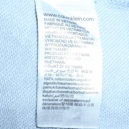 Calvin Klein Jeans Men's Grey Logo Sweatshirt L Pullover Crew Neck