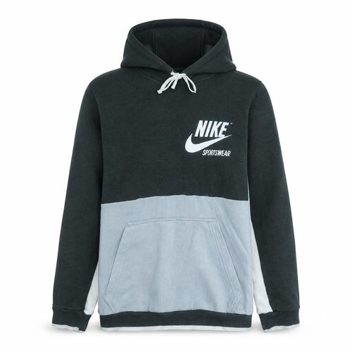 Nike Mens Black Grey Pullover Hoodie M Sportswear Fleece