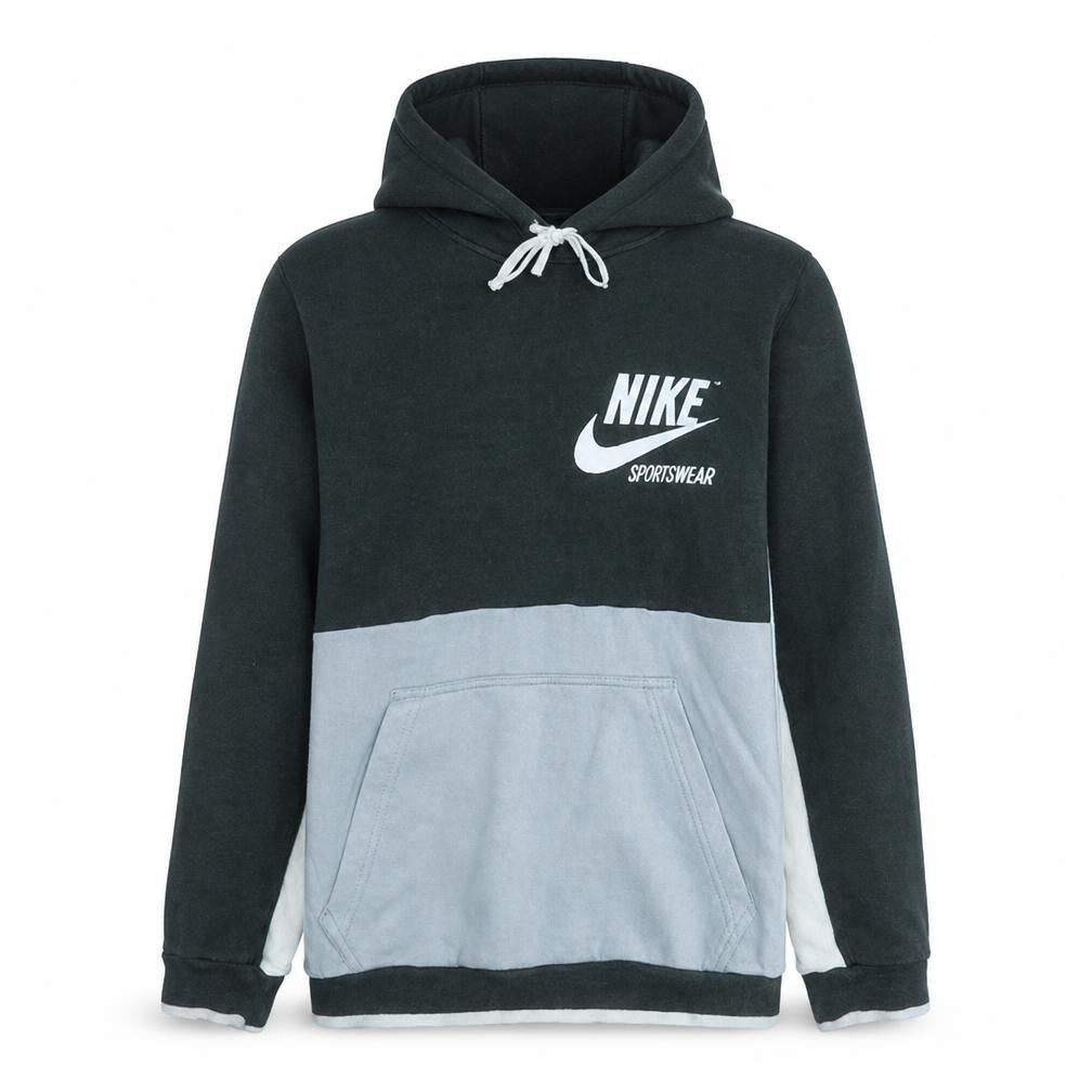 Nike Mens Black Grey Pullover Hoodie M Sportswear Fleece