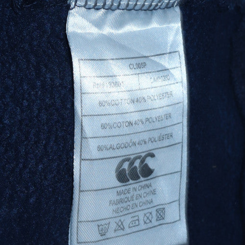 Canterbury Womens Navy Hoodie Size 16 Pullover Cotton Blend