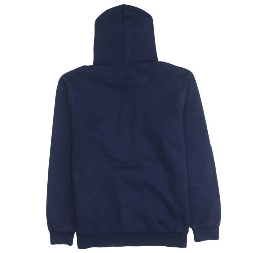 Puma Men's Blue Pullover Hoodie L Fleece Sports Logo Sweatshirt