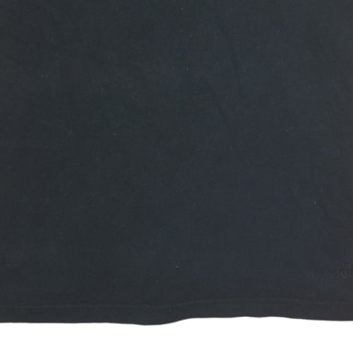 Kappa Men's Black XL V-Neck Cotton Short Sleeve T-Shirt