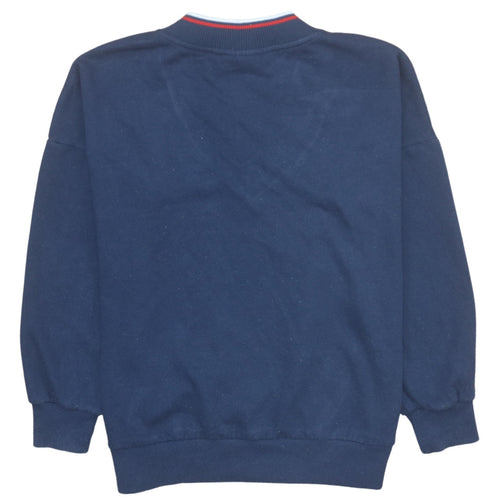 FILA Men’s Blue Pullover V-Neck Sweatshirt M Regular Fit