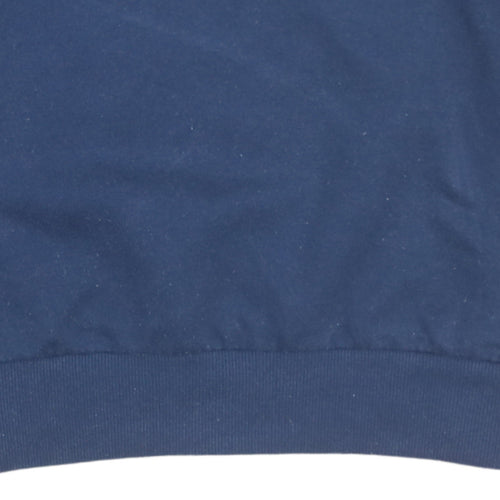FILA Men’s Blue Pullover V-Neck Sweatshirt M Regular Fit