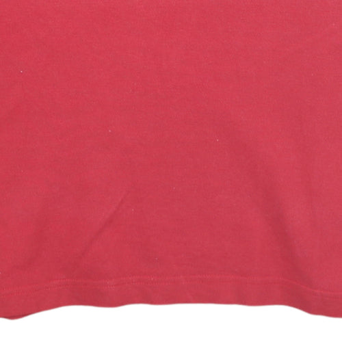 Tommy Hilfiger Men's Red Slim Fit Organic Cotton Polo Shirt L