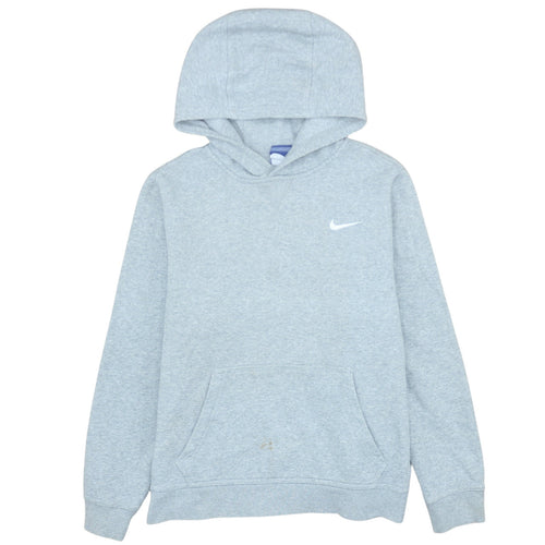 Nike Womens Grey Pullover Hoodie Sweatshirt Size M Cotton Blend
