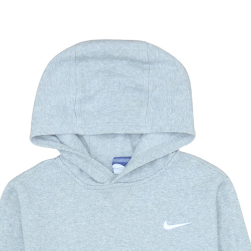 Nike Womens Grey Pullover Hoodie Sweatshirt Size M Cotton Blend