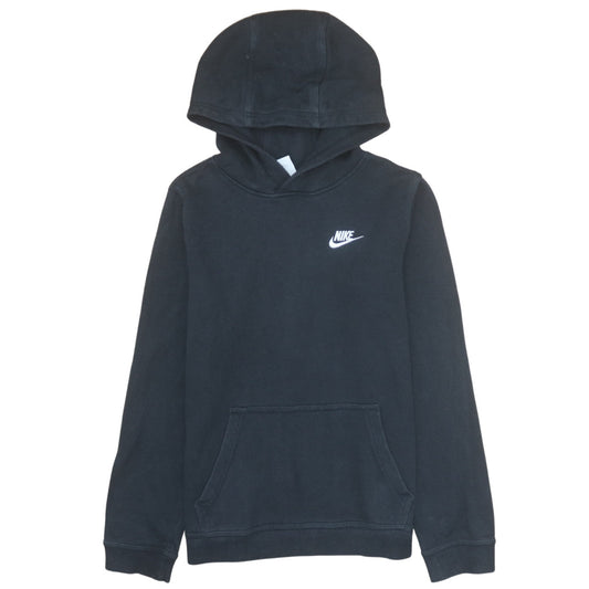 Nike Teens Black Pullover Hoodie XL Fleece Logo Sportswear
