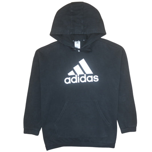 Adidas Men's Black Pullover Hoodie Size M Logo Sportswear