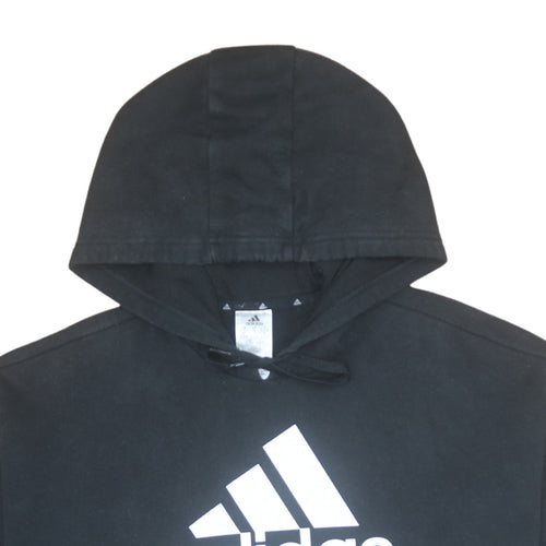 Adidas Men's Black Pullover Hoodie Size M Logo Sportswear