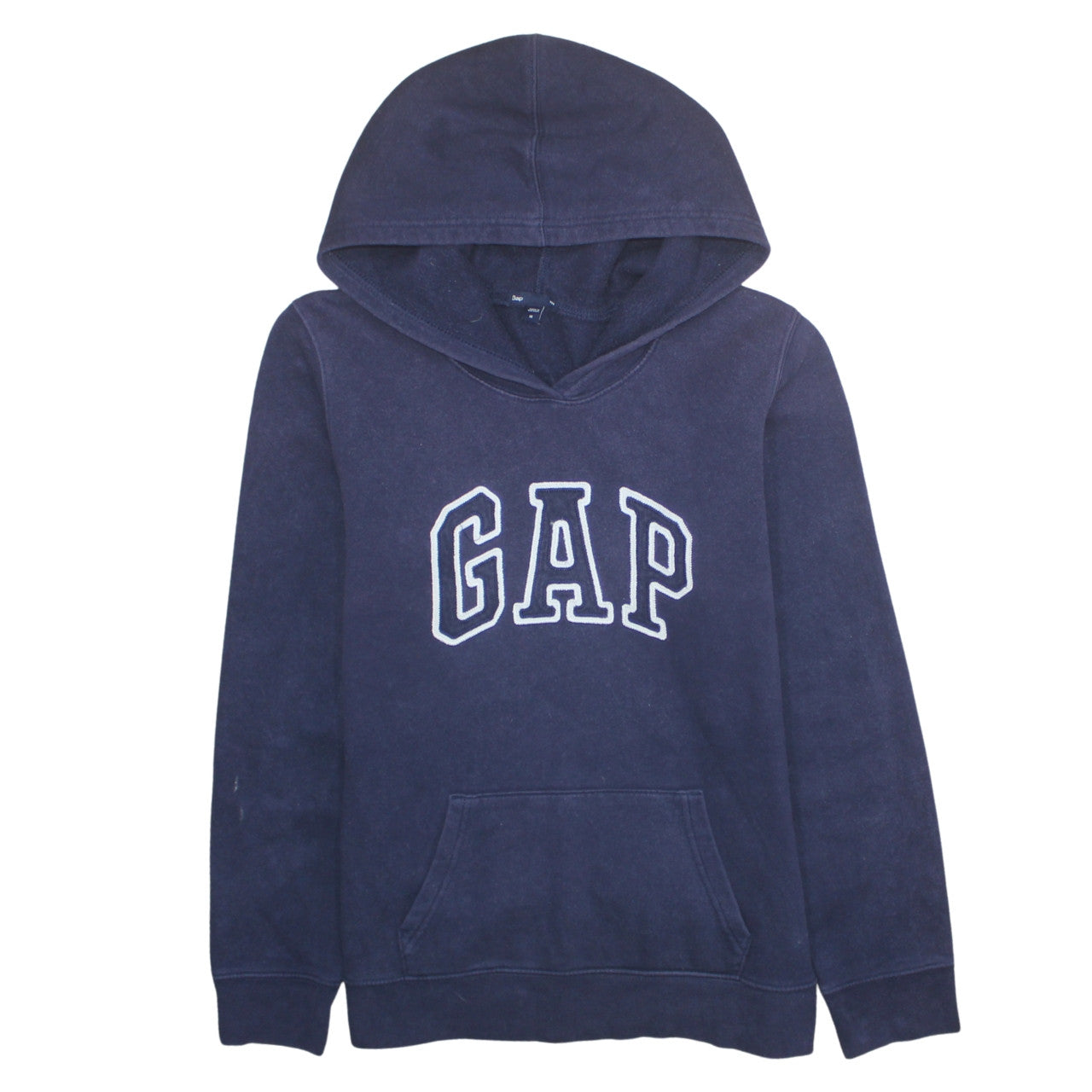 GAP Women Navy Blue Pullover Hoodie Medium Cotton Blend