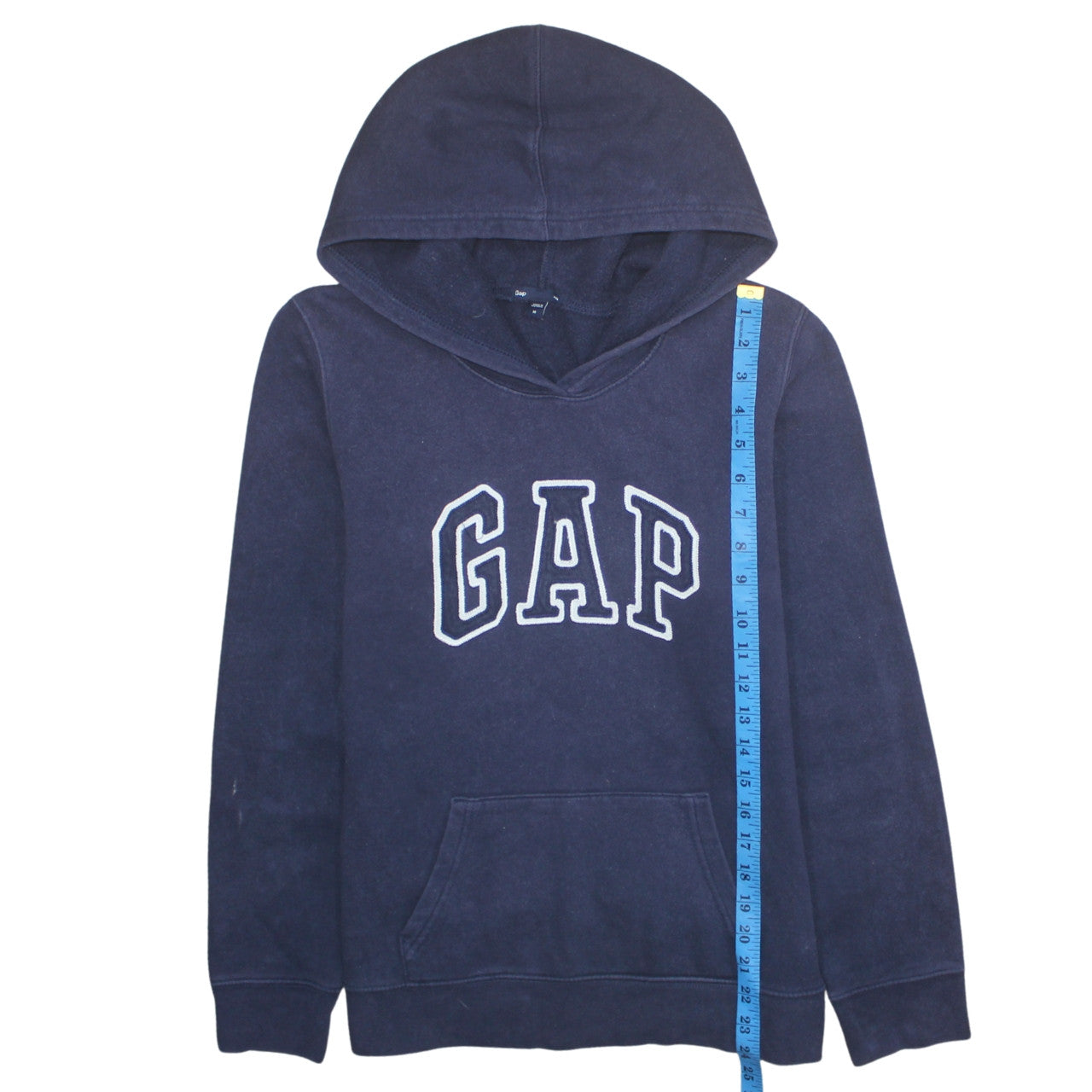 GAP Women Navy Blue Pullover Hoodie Medium Cotton Blend