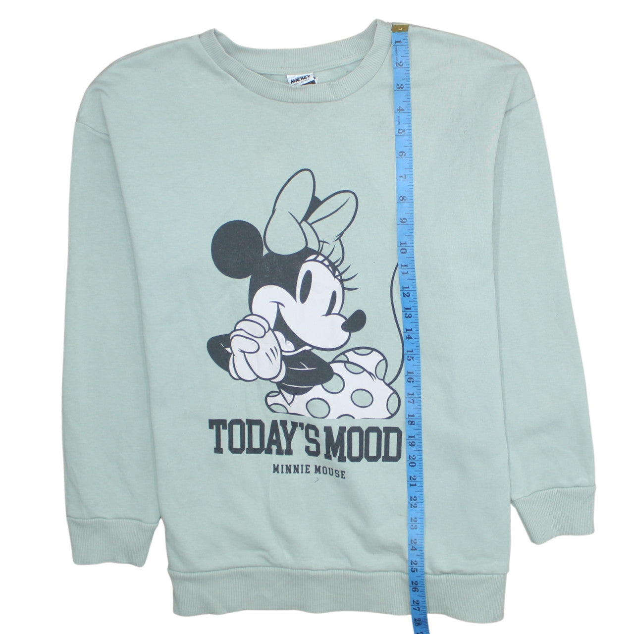 George Women Green Minnie Mouse Graphic Pullover Sweatshirt Size 16-18